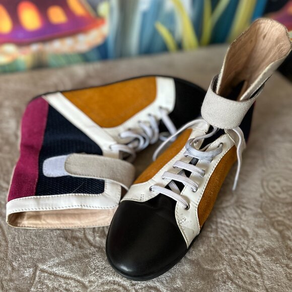 Designer High-Top Sneakers | Size 38 | Luxury Brand - Picture 6 of 9